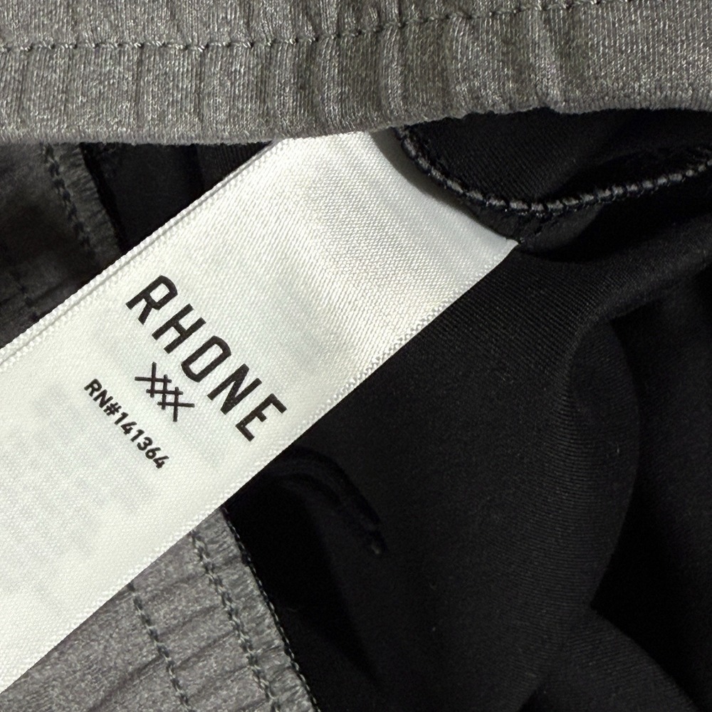 Rhone Pants Mens Large Spar Tactel Jogger Performance Gym Training Grey Pull On - Picture 14 of 15